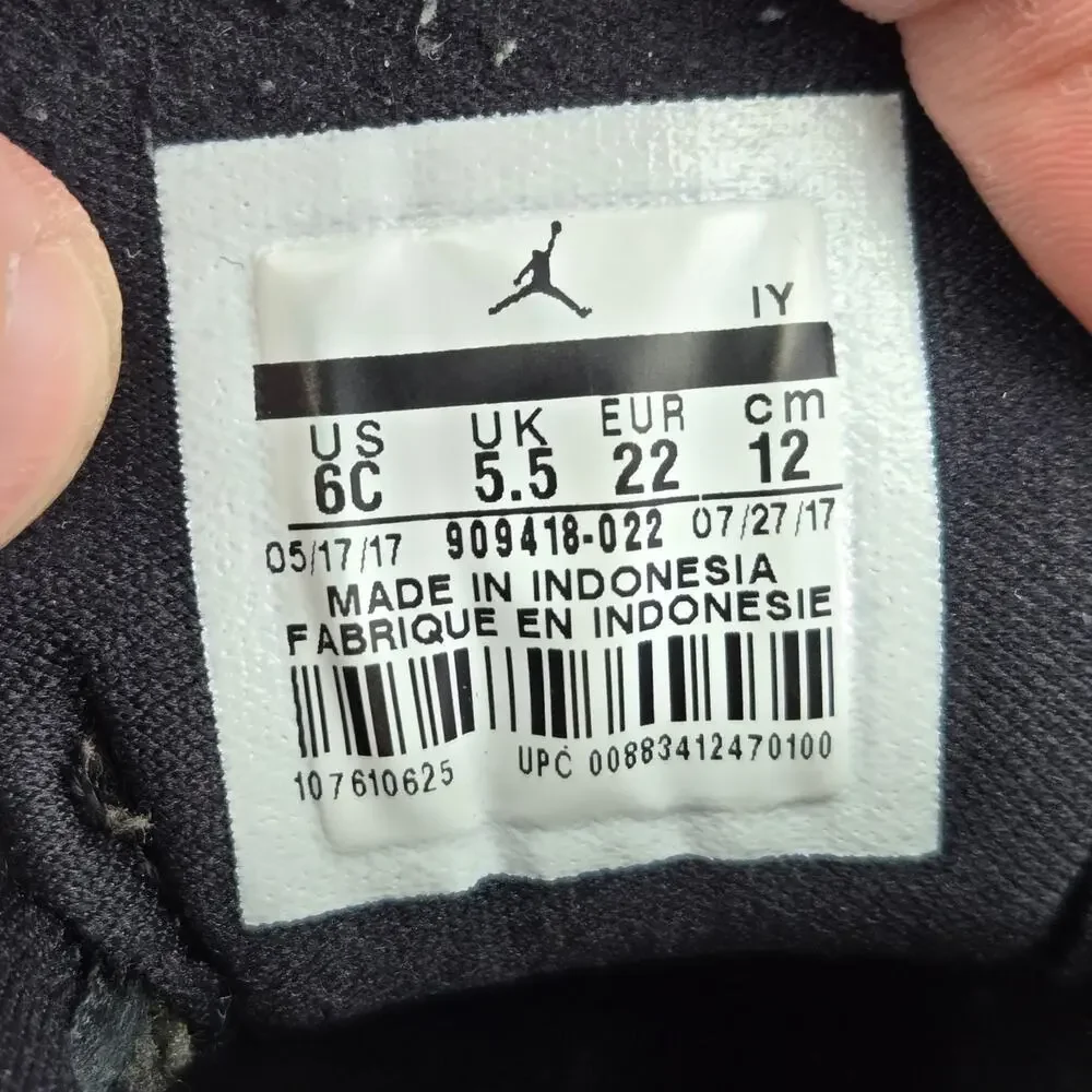 Jordan Toddler 6c Jumpman Pro BT TD Black Leather Casual Daily Lifestyle Sneaker